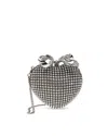Self-portrait Self Portrait Clutch With Shimmering Crystals In Silver