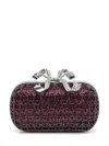 Self-portrait Clutch Bag With Bow And Crystals