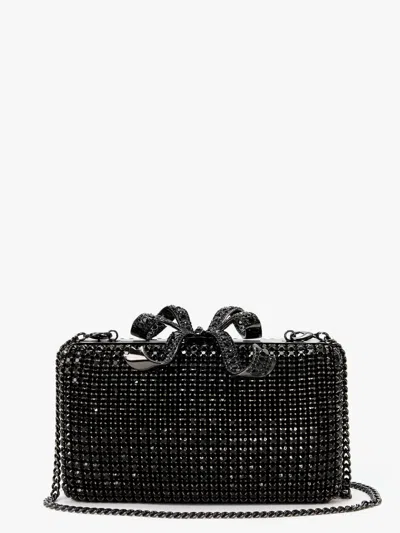 Self-portrait Clutch In Black