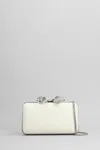 Self-portrait Clutch In White Polyester