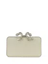 Self-portrait Pearl-embellished Box Clutch Bag