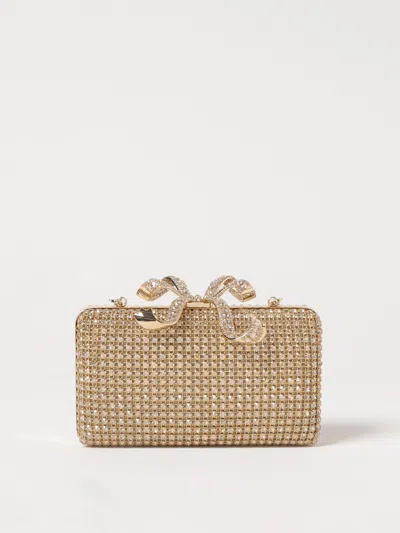 Self-portrait Clutch  Woman Color Gold In Gold