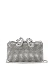 Shop Self-portrait Clutch In Silver