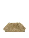 Self-portrait Gold Metal Mesh Clutch