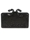 Self-portrait Crystal Box Clutch Clutch In Black Polyester In Black