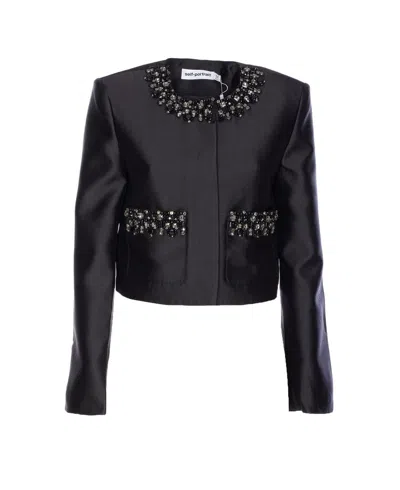 Self-portrait Coatsjackets In Black