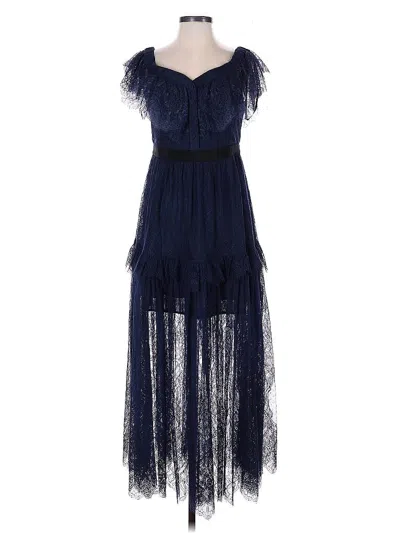 Pre-owned Self-portrait Cocktail Dress In Blue