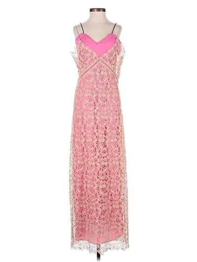 Pre-owned Self-portrait Cocktail Dress In Brown