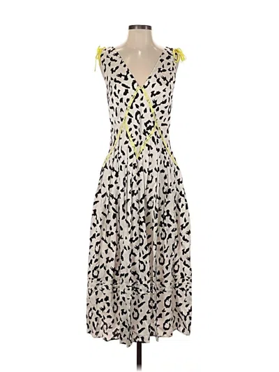 Pre-owned Self-portrait Cocktail Dress In White