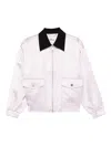 Self-portrait Contrast-collar Jacket In White