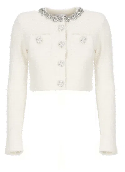 SELF-PORTRAIT COTTON BLEND CARDIGAN