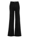 Self-portrait Black Flared Jeans Pf25829pb Black In Black