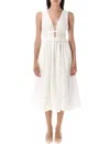 Self-portrait Broderie Anglaise Bow Midi Dress