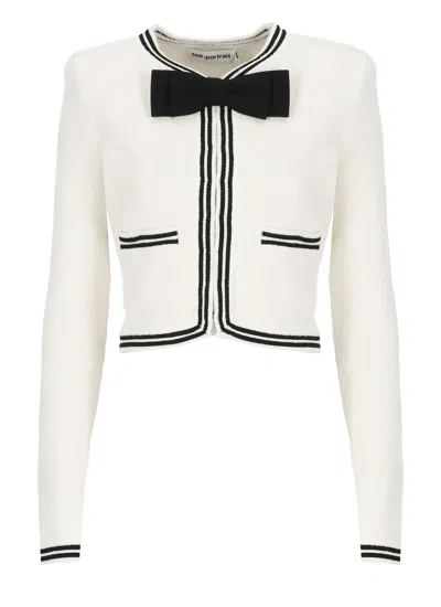 SELF-PORTRAIT COTTON CARDIGAN