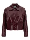 Self-portrait Craqu Leather Jacket