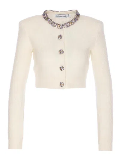 SELF-PORTRAIT CÁRDIGAN - BLANCO