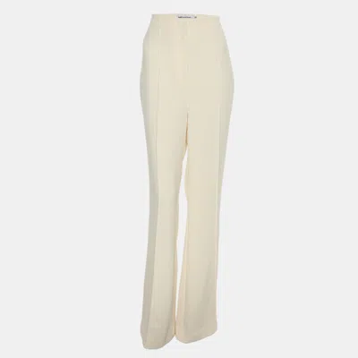 Self-portrait Cream Crepe Palazzo Trousers In Neutral