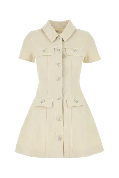 Self-portrait Cream Denim Mini Dress
