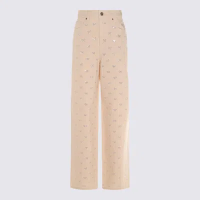 SELF-PORTRAIT SELF-PORTRAIT CREAM JEANS