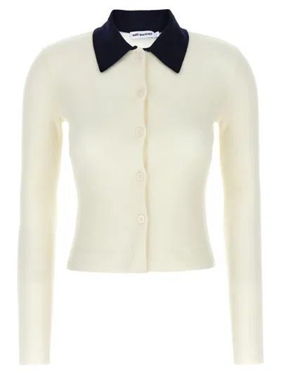 SELF-PORTRAIT SELF-PORTRAIT 'CREAM MERINO WOOL' CARDIGAN