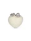 Self-portrait Cream Pearl Heart Clutch Bag In White
