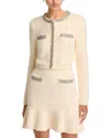 Self-portrait Cream Soft Knit Cardigan Clothing In Cream