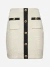 Self-portrait Sequin-embellished Knitted Mini Skirt