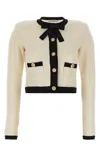 Self-portrait Women Cardigan With Bow And Sequins