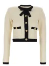 Self-portrait Women Cardigan With Bow And Sequins