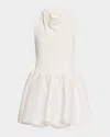 Self-portrait Crepe Bubble-hem Halter Mini Dress