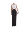 Self-portrait Cut-out Detail Gown In Black