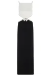 Self-portrait Crepe Maxi Dress In Black
