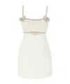 Self-portrait Rhinestone-embellished Dress In White