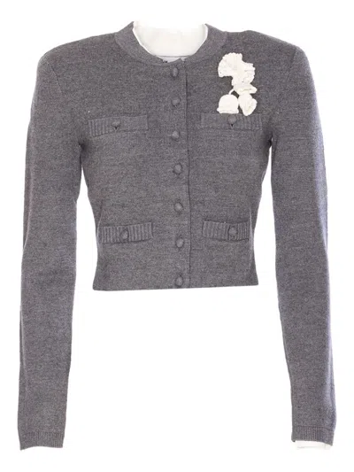SELF-PORTRAIT SELF PORTRAIT CREWNECK CARDIGAN