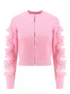Self-portrait Cristopher Kane Residency Cardigan With Cut-out Details In Pink