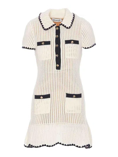 SELF-PORTRAIT CROCHET MINI DRESS