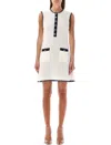 Self-portrait Self Portrait Crochet Sleeveless Mini Dress In In Cream