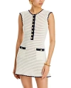 Self-portrait Self Portrait Crochet Sleeveless Mini Dress In In Cream
