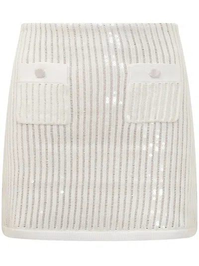 Self-portrait Crochet Mini Skirt