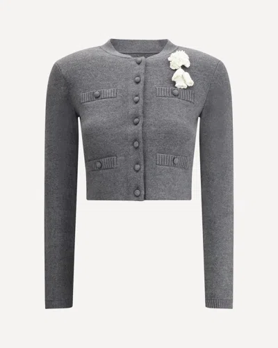 SELF-PORTRAIT CROCHETED FLOWER CARDIGAN
