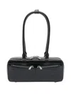 Self-portrait Crocodile-effect Shoulder Bag In Black