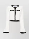 Self-portrait Cropped Cardigan Flared Cuffs
