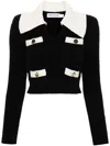 Self-portrait Front Slip Pocket Cropped Jumper