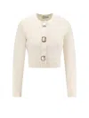 Self-portrait Self Portrait 'cream Wool' Cardigan In White