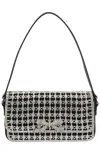 Self-portrait Crystal Baguette Bag In Black