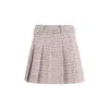 Self-portrait Crystal Belted Miniskirt In Pink