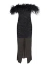 SELF-PORTRAIT CRYSTAL BLACK DRESS