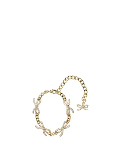 Self-portrait Crystal Bow Bracelet Jewels Gold