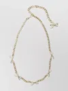 Self-portrait Necklace With Bows With Crystals Jewels Gold In Gold