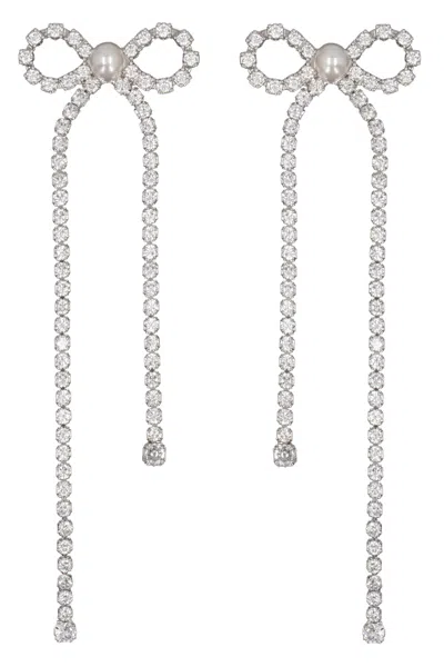 SELF-PORTRAIT SELF-PORTRAIT CRYSTAL BOW DROPLET